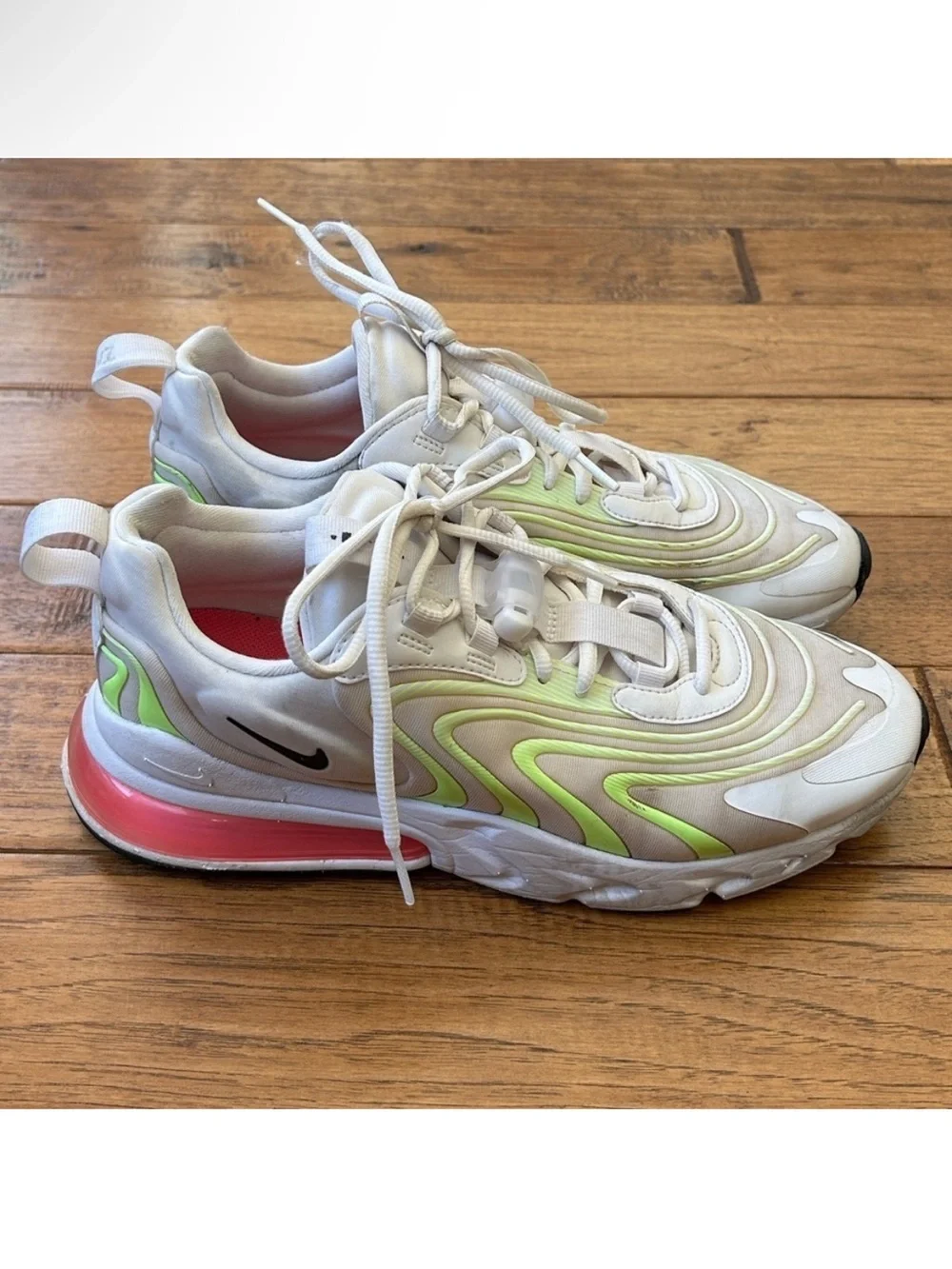 Nike Air Max 270 React ENG Watermelon Running Shoes Sneakers Womens Size 10.5